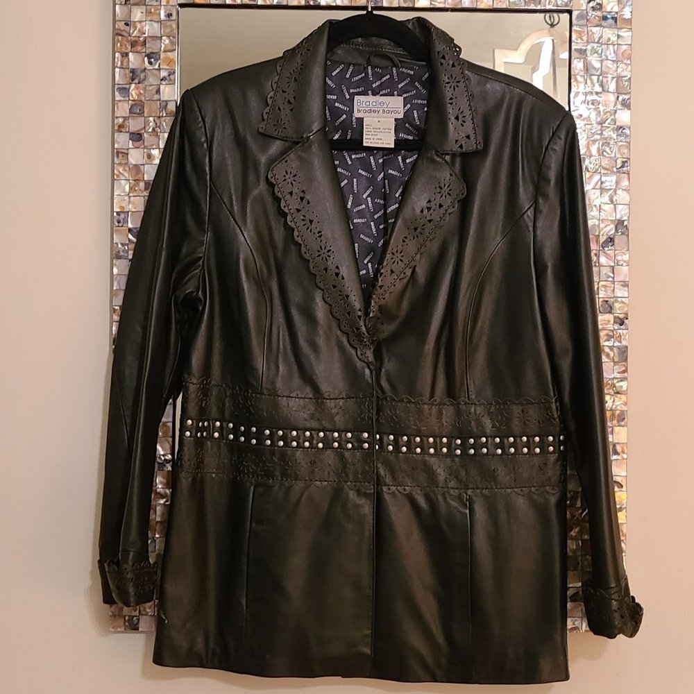 Bayou By Bradley Bayou Black Leather Jacket